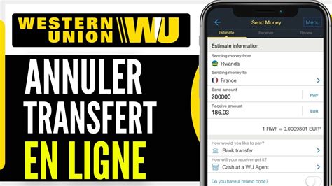 Comment annuler un transfert d’argent avec western union .